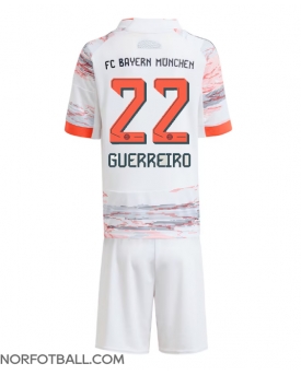 Billige Fotballdrakt Bayern Munich Raphael Guerreiro #22 Replika Bortedraktsett Barn 2025-26 Kortermet (med bukser)